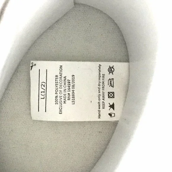 Girls Silver White Booties with Sequins, Warm Sparkly Slippers, Great Gift NWT - Picture 6 of 8